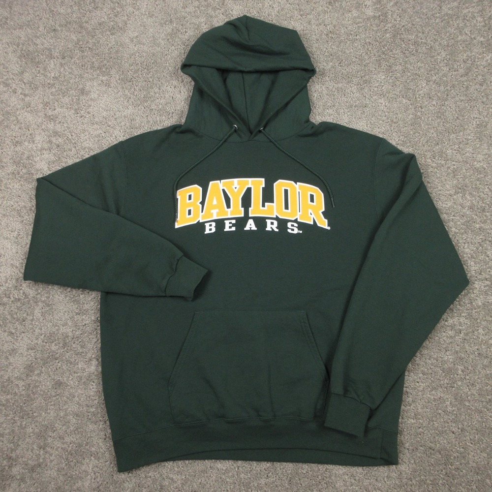 Baylor Bears Sweater Mens XL Green Hoodie Sweatshirt Sewn Champion Fleece NCAA